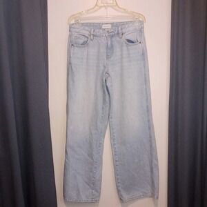 PacSun Casey Low Rise Baggy Jeans Light Blue Wide Barrel Leg Denim Pants‎ 4/27